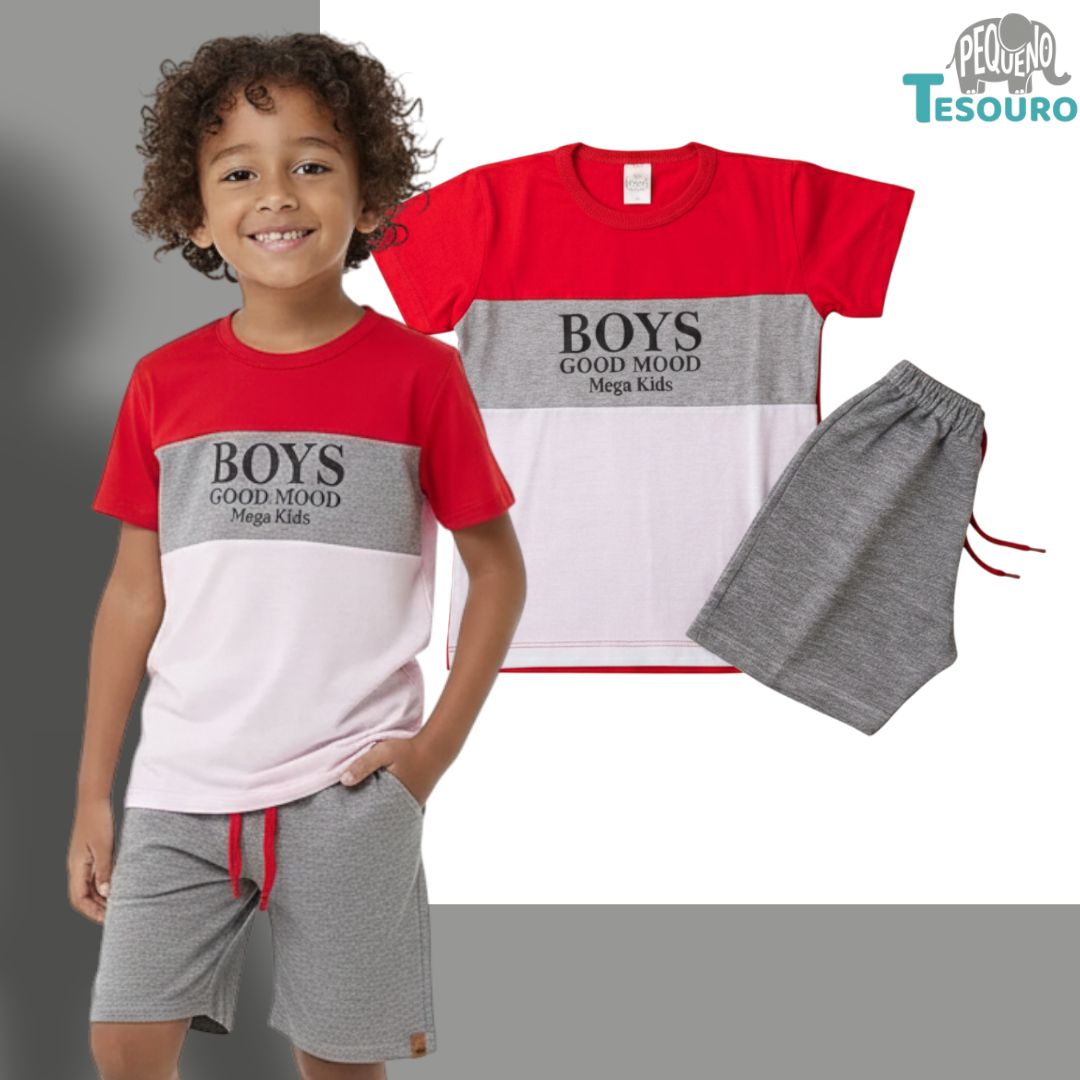 Conjunto Masculino Verão - Boys Good Mood