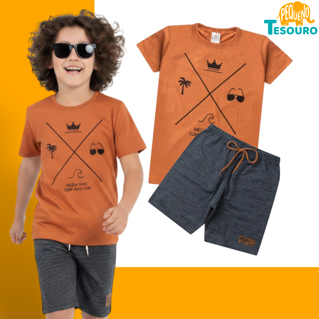 Conjunto Masculino Verão - Mar e Praia