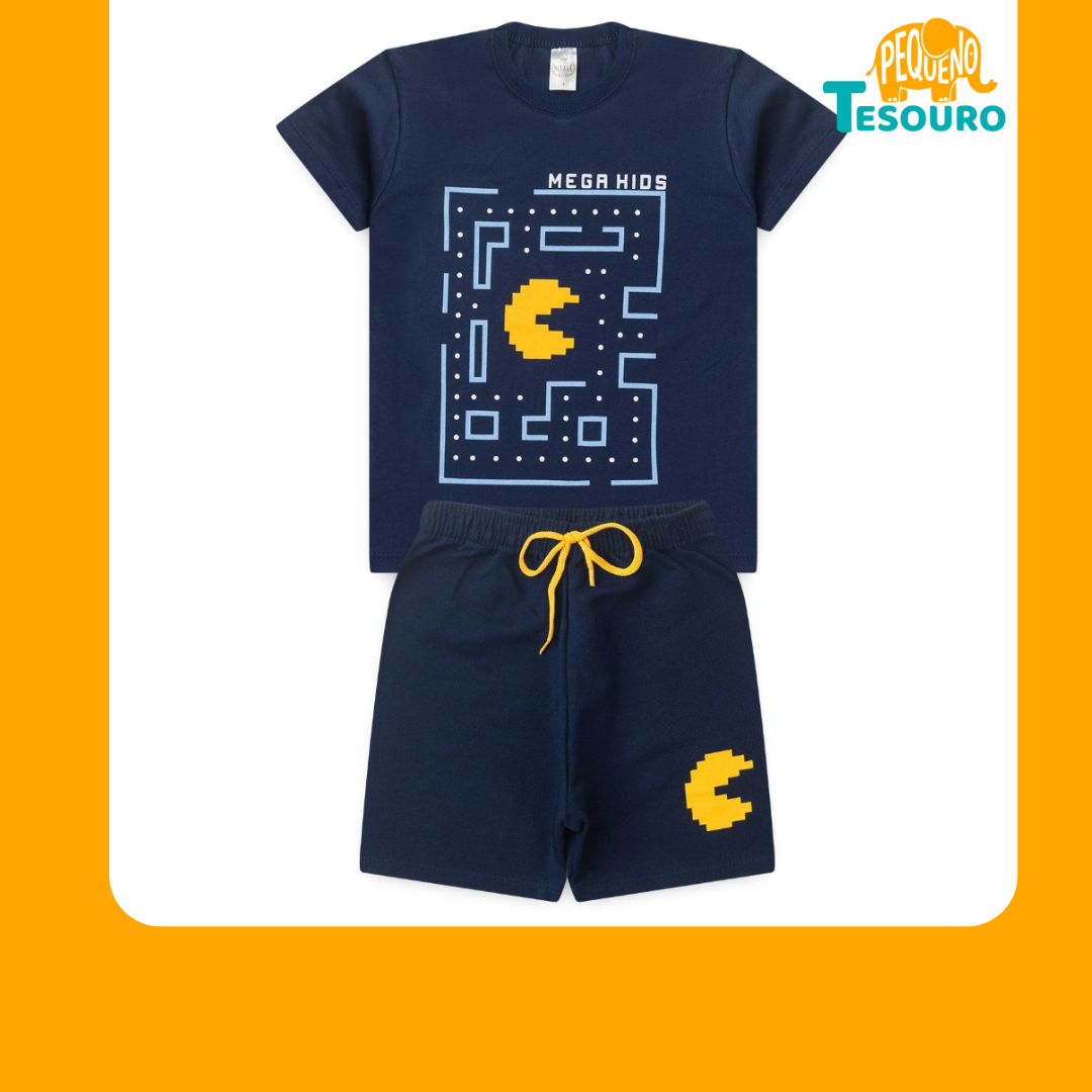 Conjunto Masculino Verão - Pac Man