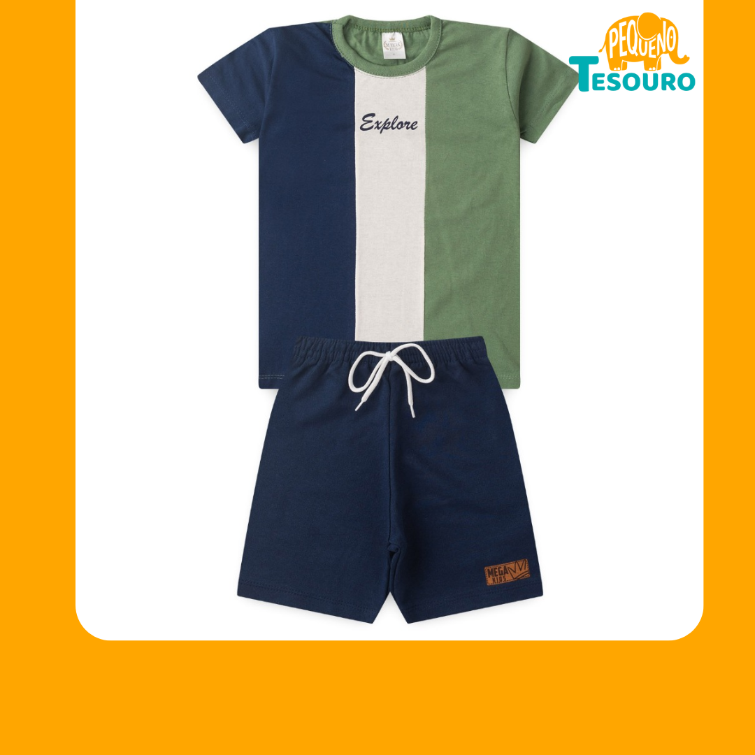 Conjunto Masculino Verão - Recorte ABV