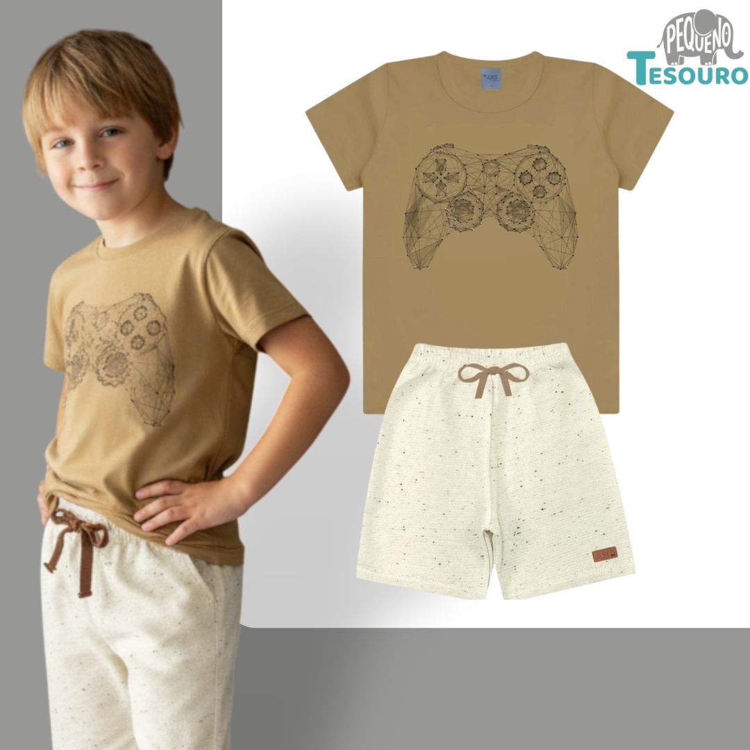Conjunto Masculino Verão - Controle Gamer