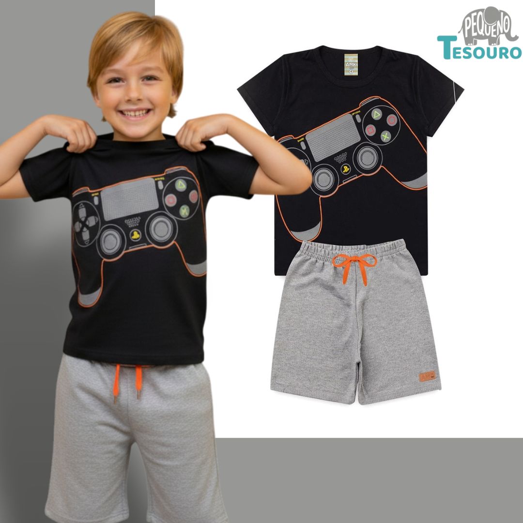 Conjunto Masculino Verão - Controle Playstation