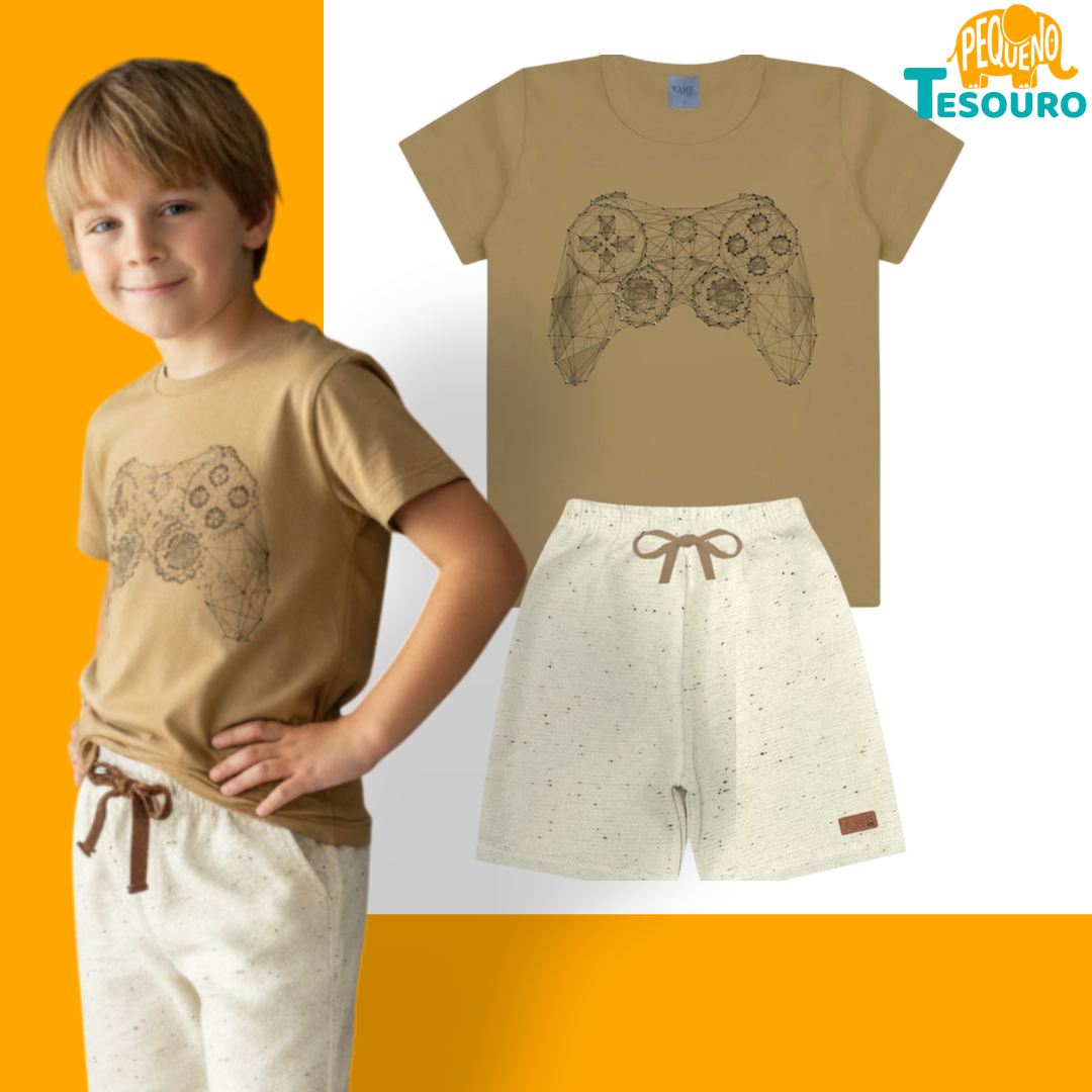 Conjunto Masculino Verão - Controle Gamer