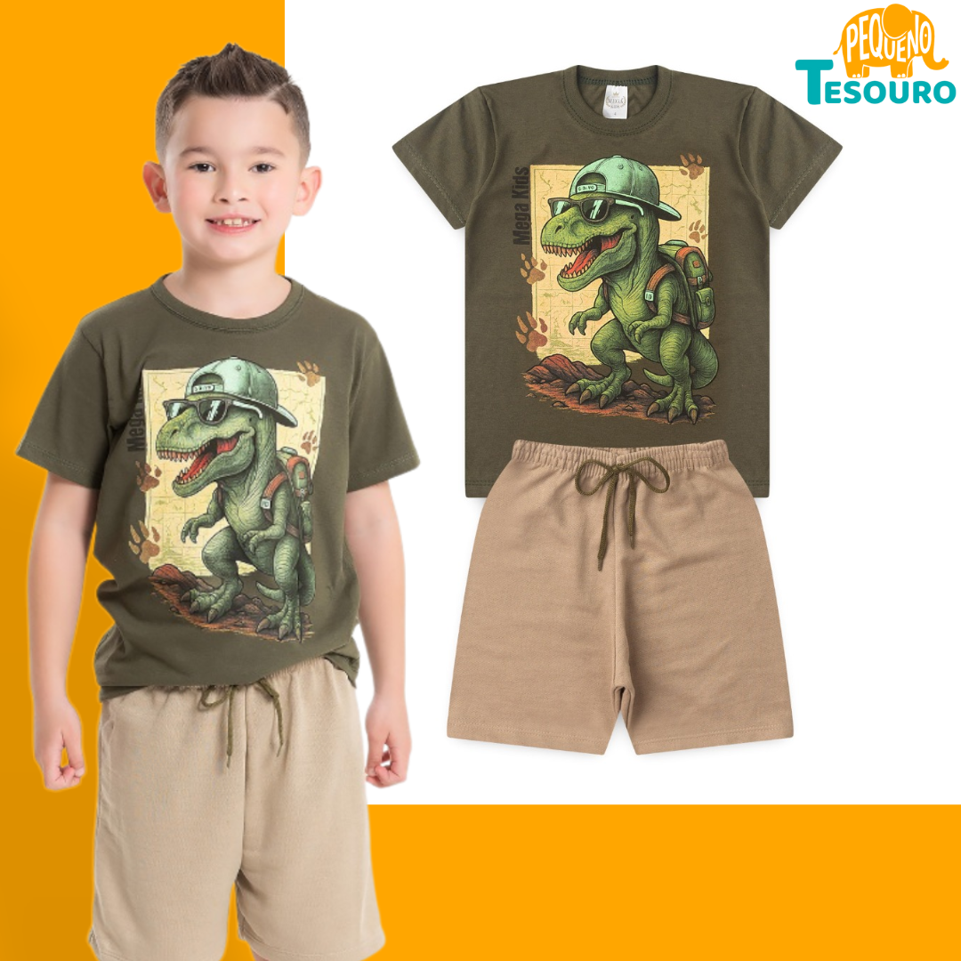 Conjunto Masculino Verão - Dino Radical