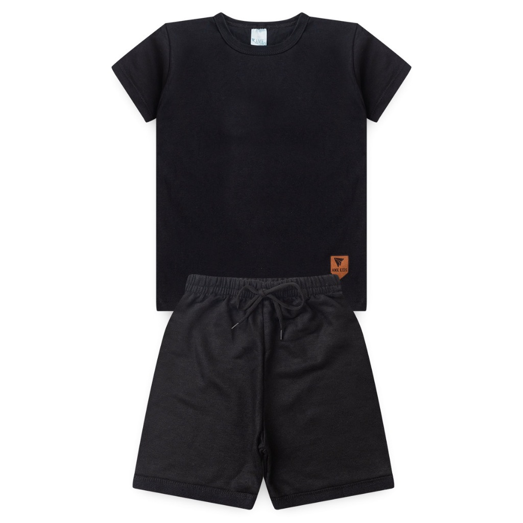 Conjunto Infantil Menino Masculino Brato Bermuda e Bamiseta Premium l08